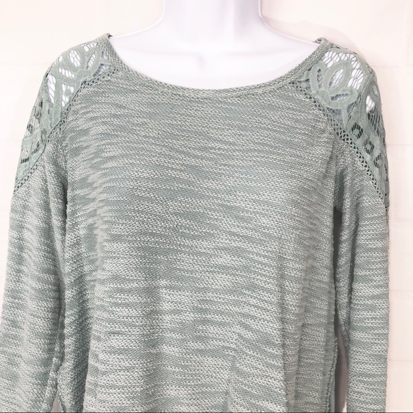 Jolt Aqua Blue Top Lace w Flowey Side Panels M - Picture 5 of 8